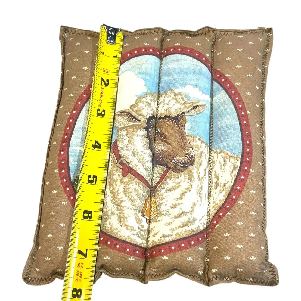 Handmade Lamb Rice Filled Hot Pad Trivet Farmhouse Kitchen Potholder 7.5
